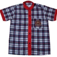 KV Half Sleeve Check Shirt Chinese Collar